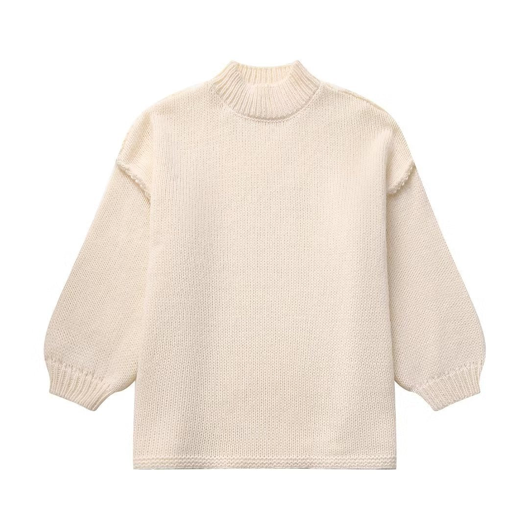 Eleganter Rundhals-Pullover für Damen – Schlank & Zeitlos im Minimalistischen Stil