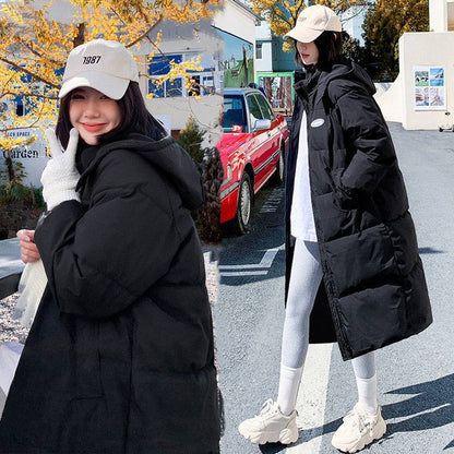Ultra-Warm Down Cotton Puffer Coat – Stylish Bread-Style Winter Jacket for Women