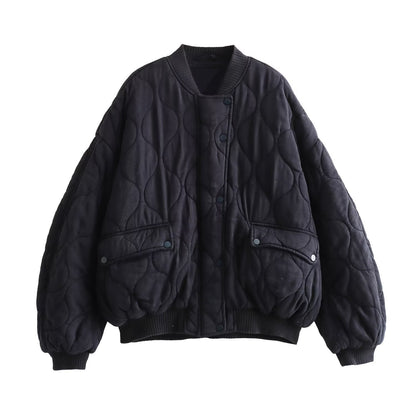 Warme, wattierte Damenjacke – Lässiger Oversize-Stil für Komfort & Trend