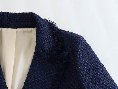 Trendiger Winter-Plüschmantel für Damen – Verdicktes Revers-Design mit Langarm-Stil