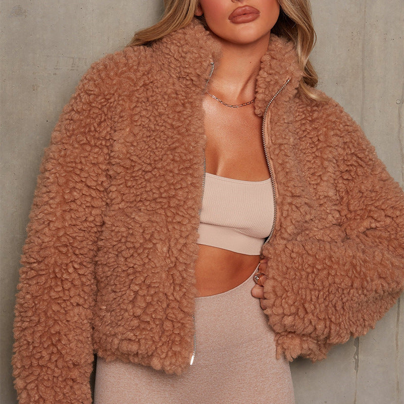 Luxuriöse Kaschmir-Strickjacke – Elegante Kurze Damenjacke aus Lammwolle für Stil und Komfort