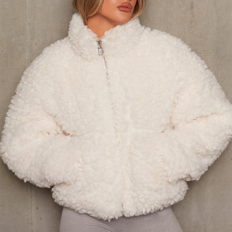 Luxuriöse Kaschmir-Strickjacke – Elegante Kurze Damenjacke aus Lammwolle für Stil und Komfort