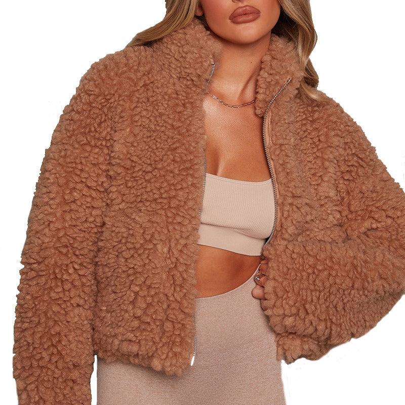 Luxuriöse Kaschmir-Strickjacke – Elegante Kurze Damenjacke aus Lammwolle für Stil und Komfort