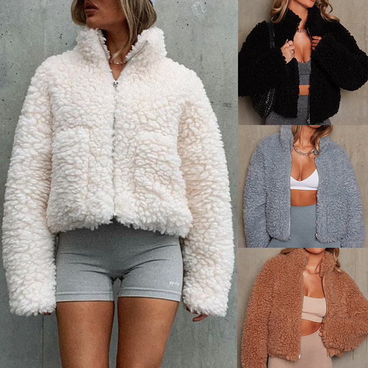 Luxuriöse Kaschmir-Strickjacke – Elegante Kurze Damenjacke aus Lammwolle für Stil und Komfort