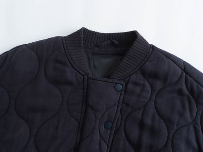 Warme, wattierte Damenjacke – Lässiger Oversize-Stil für Komfort & Trend